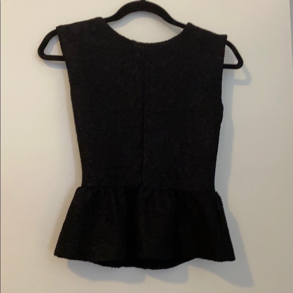SOLD - Love culture black peplum top